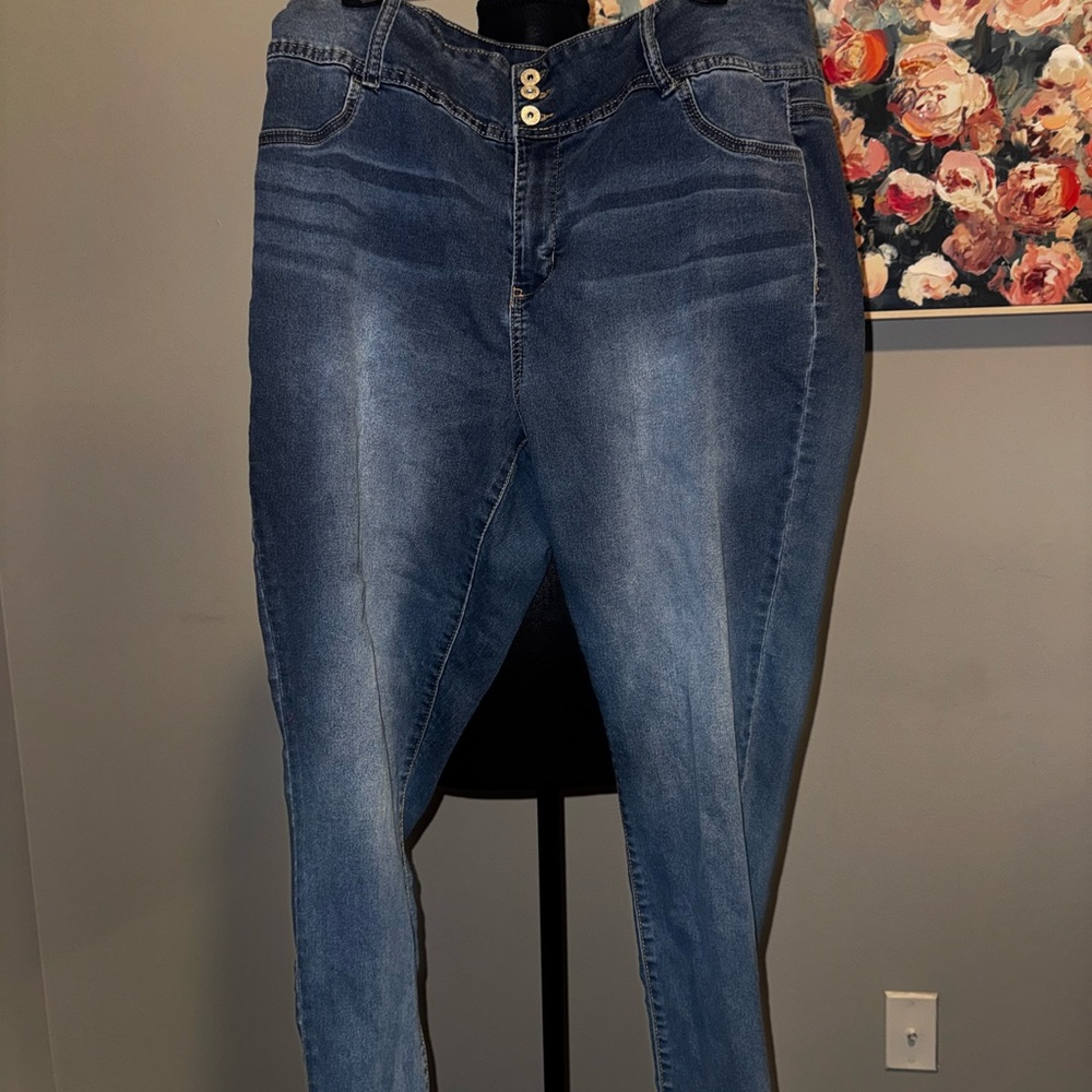 Vanilla Star Dark Blue Skinny Jeans